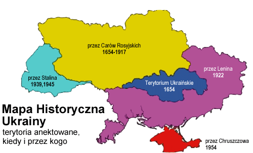 Mapa historyczna Ukrainy